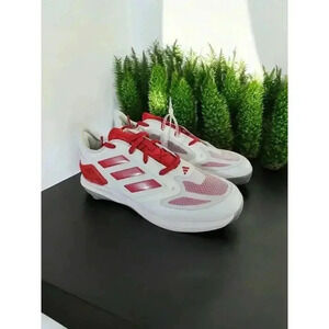 adidas Women's Adizero Purehustle 3 Elite Sneaker White/Red/Sz 8